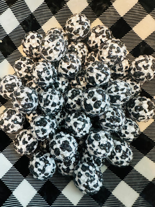 20mm Cowprint rhinestone (wholesale) pack of 10