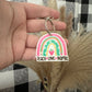 Teach love inspire keychain