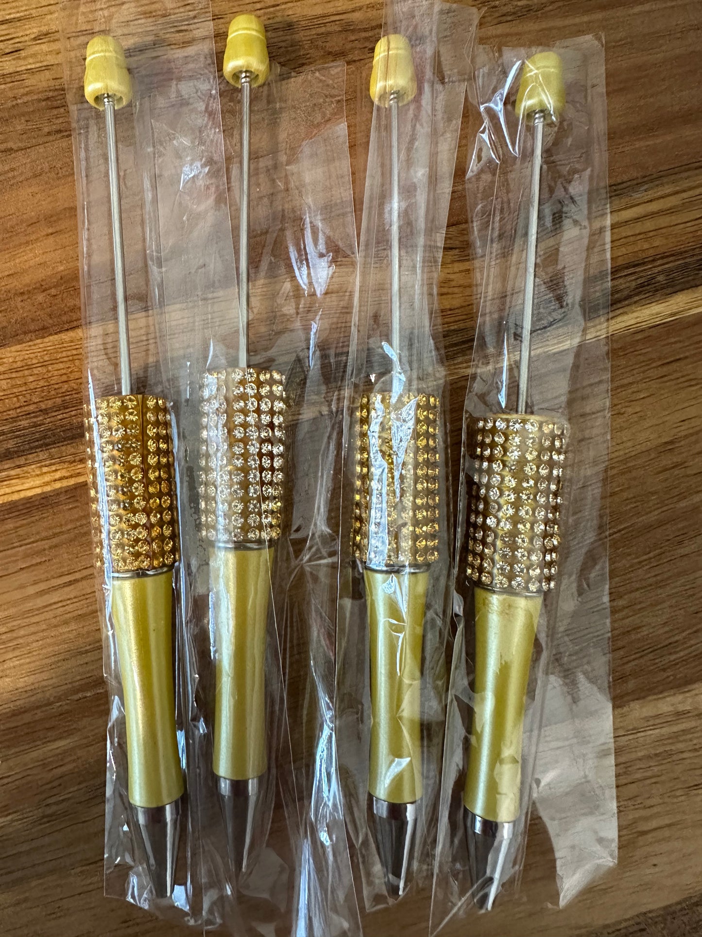 Yellow rhinestone pens (wholesale)