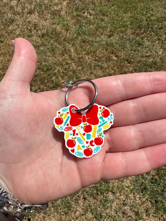 Teacher Mouse keychain