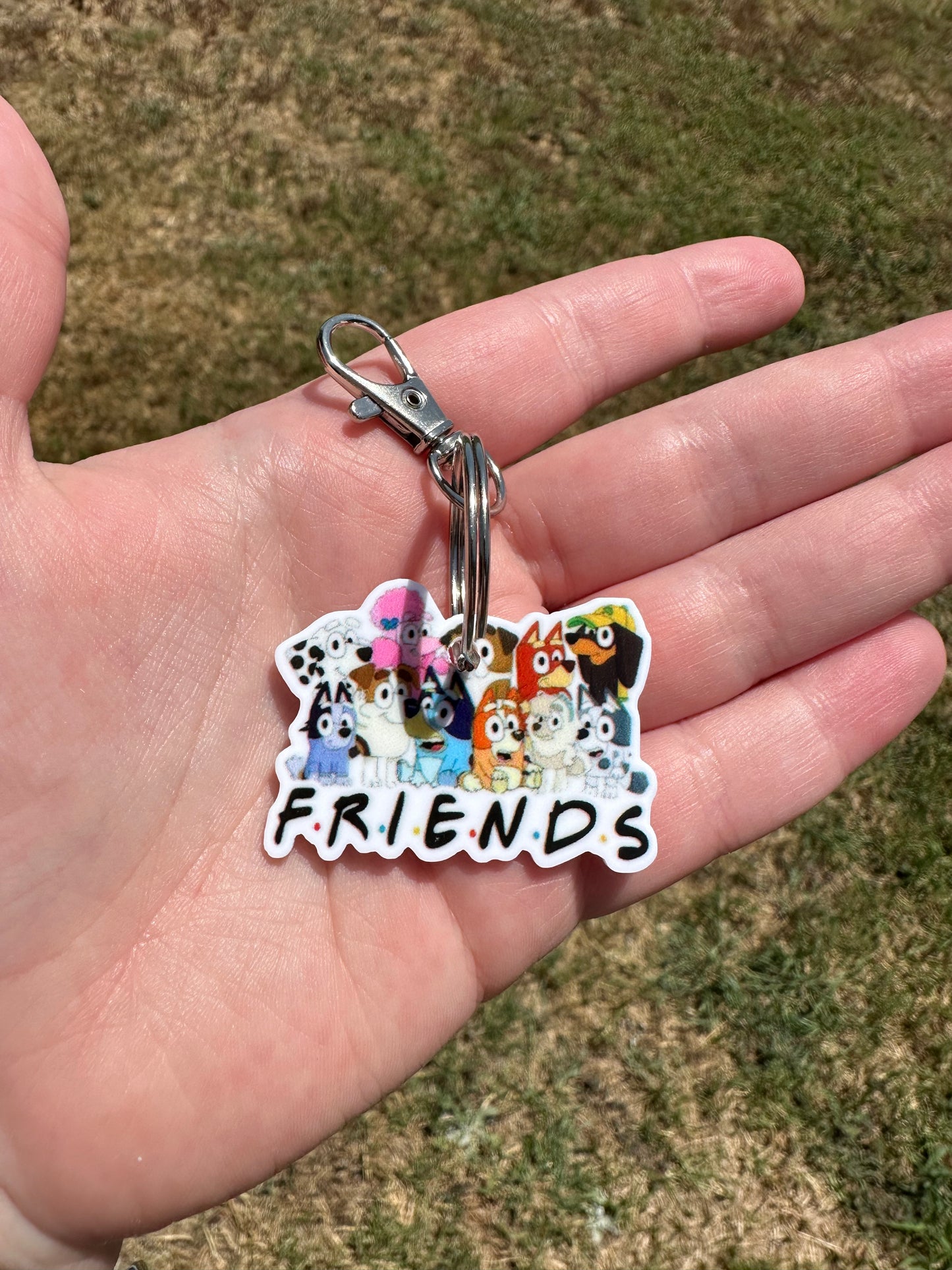 Friends (blue dog) keychain